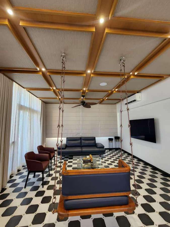 Coffered Ceiling Lounge